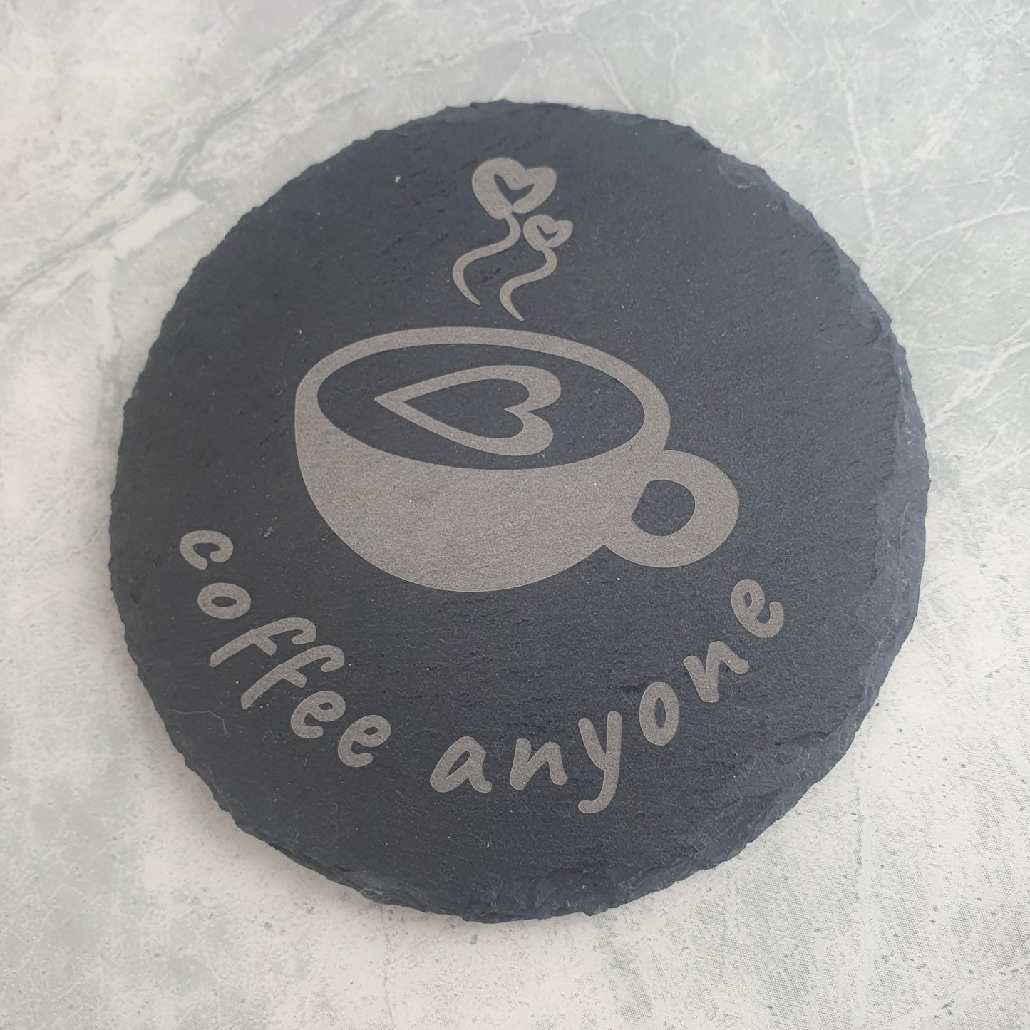 Slate Coaster - Coffee anyone