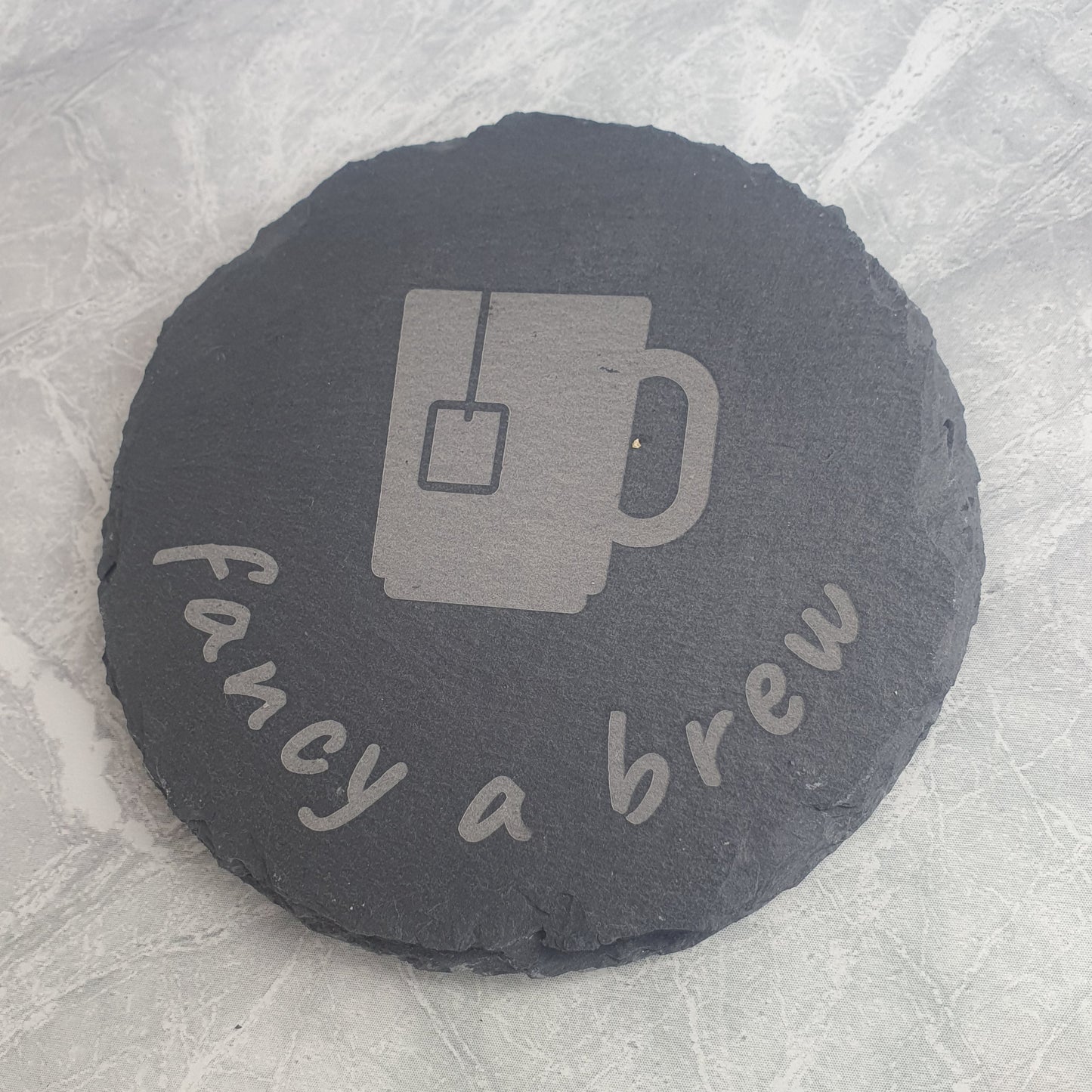 Slate Coaster - Fancy a brew