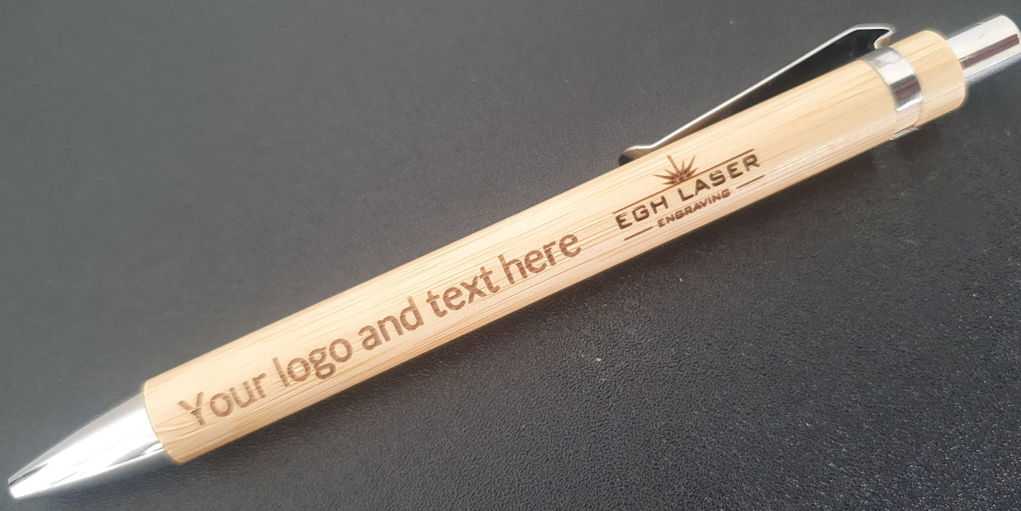 Personalised Bamboo Ballpoint Pen