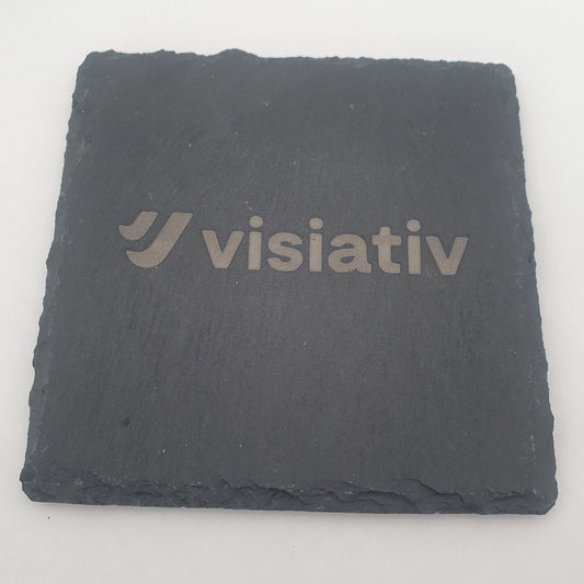 Personalised Slate Coaster - Round or Square - Volume based pricing TBC
