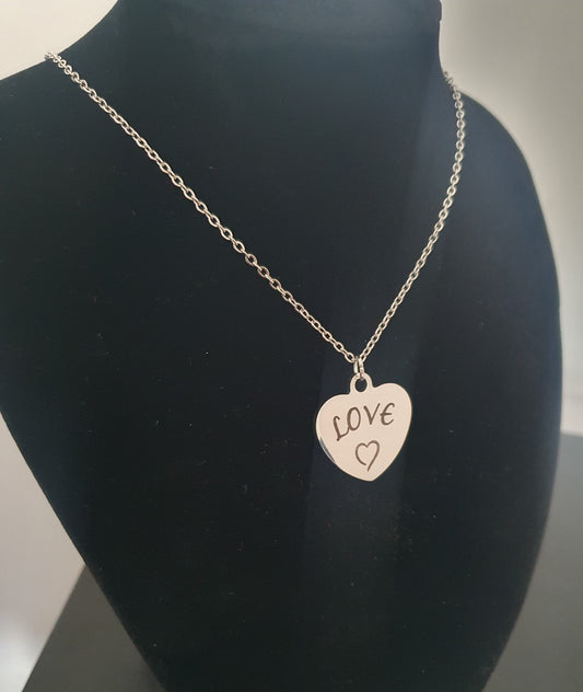Stainless Steel Heart Necklace